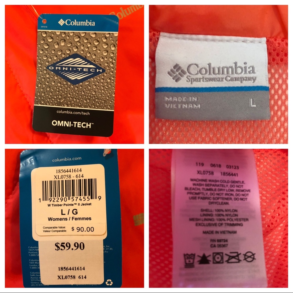 Columbia Jacket NWT - Picture 4 of 4